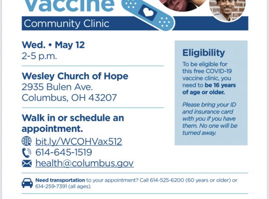 COVID Vaccine Clinics in Far South Columbus