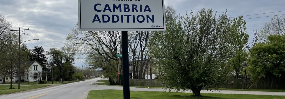 Cambria Addition Signage